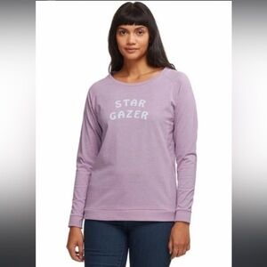 Patagonia Women's Long-Sleeved teeshirt Camp I.D. Responsibili-Tee Star Gazer